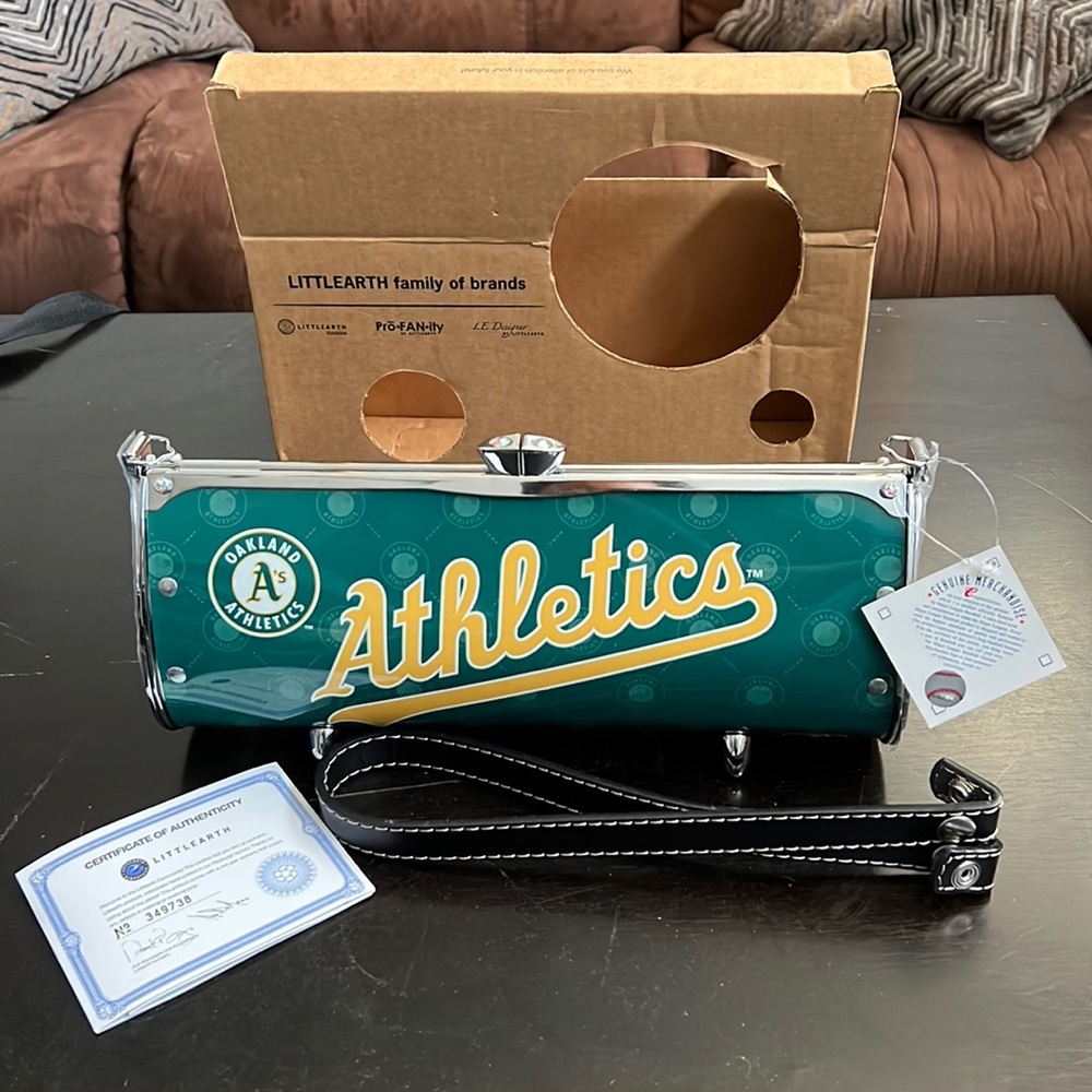 Littlearth ProFanity MLB Bag Oakland Athletics Fender Flair Purse NIB